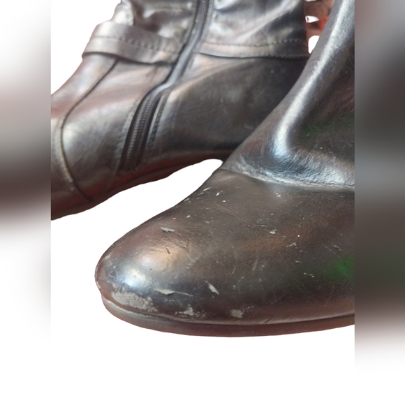 LIFE STRIDE Black Leather knee boots size 10 M - Picture 10 of 12